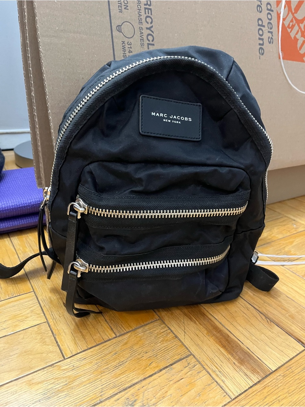 Marc Jacobs Black Nylon Backpack